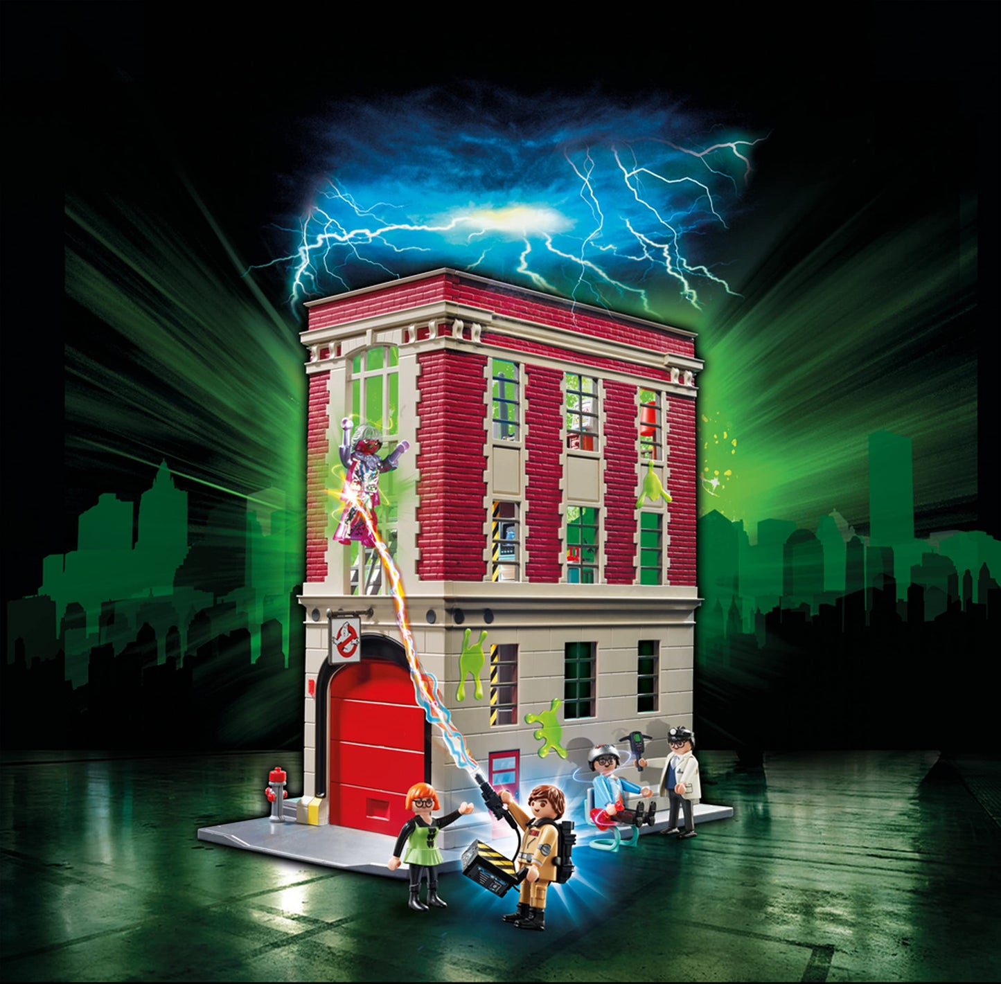Playmobil Ghostbusters Firehouse – Authentic Ghost-Hunting Playset for Ages 6+