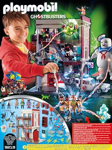 Playmobil Ghostbusters Firehouse – Authentic Ghost-Hunting Playset for Ages 6+