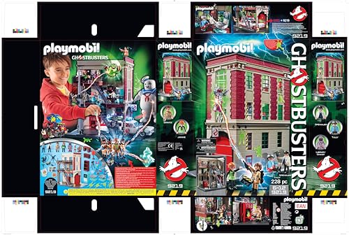 Playmobil Ghostbusters Firehouse – Authentic Ghost-Hunting Playset for Ages 6+