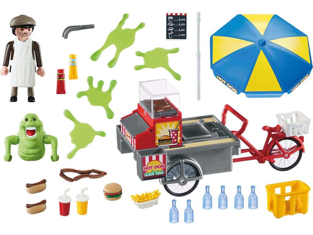 Playmobil Ghostbusters Slimer with Hot Dog Stand – Playset for Kids 6+
