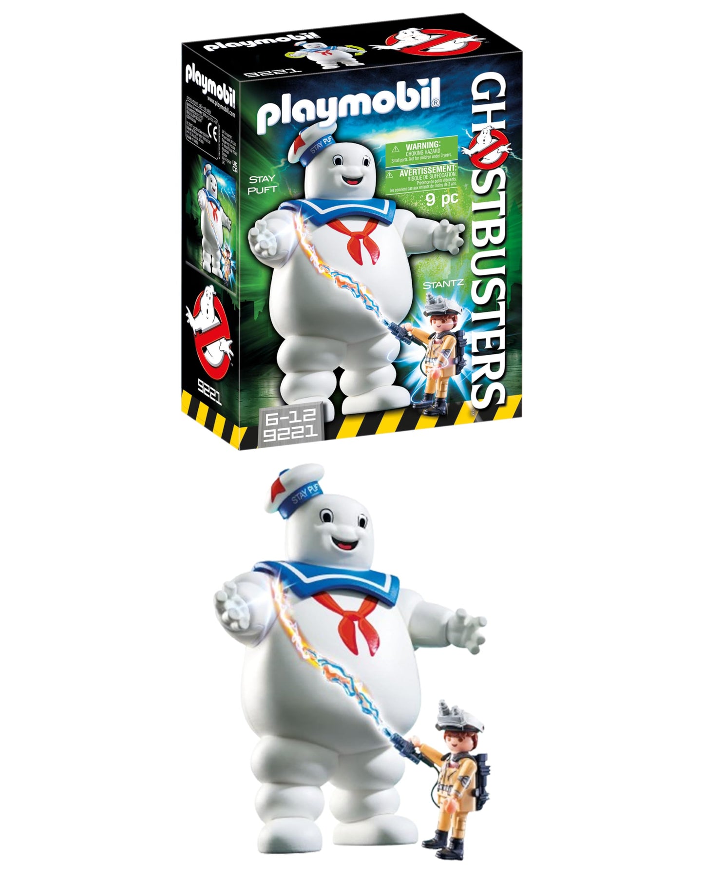 Playmobil Ghostbusters Stay Puft Marshmallow Man – Movable Arms Figure & Ecto-Goggles