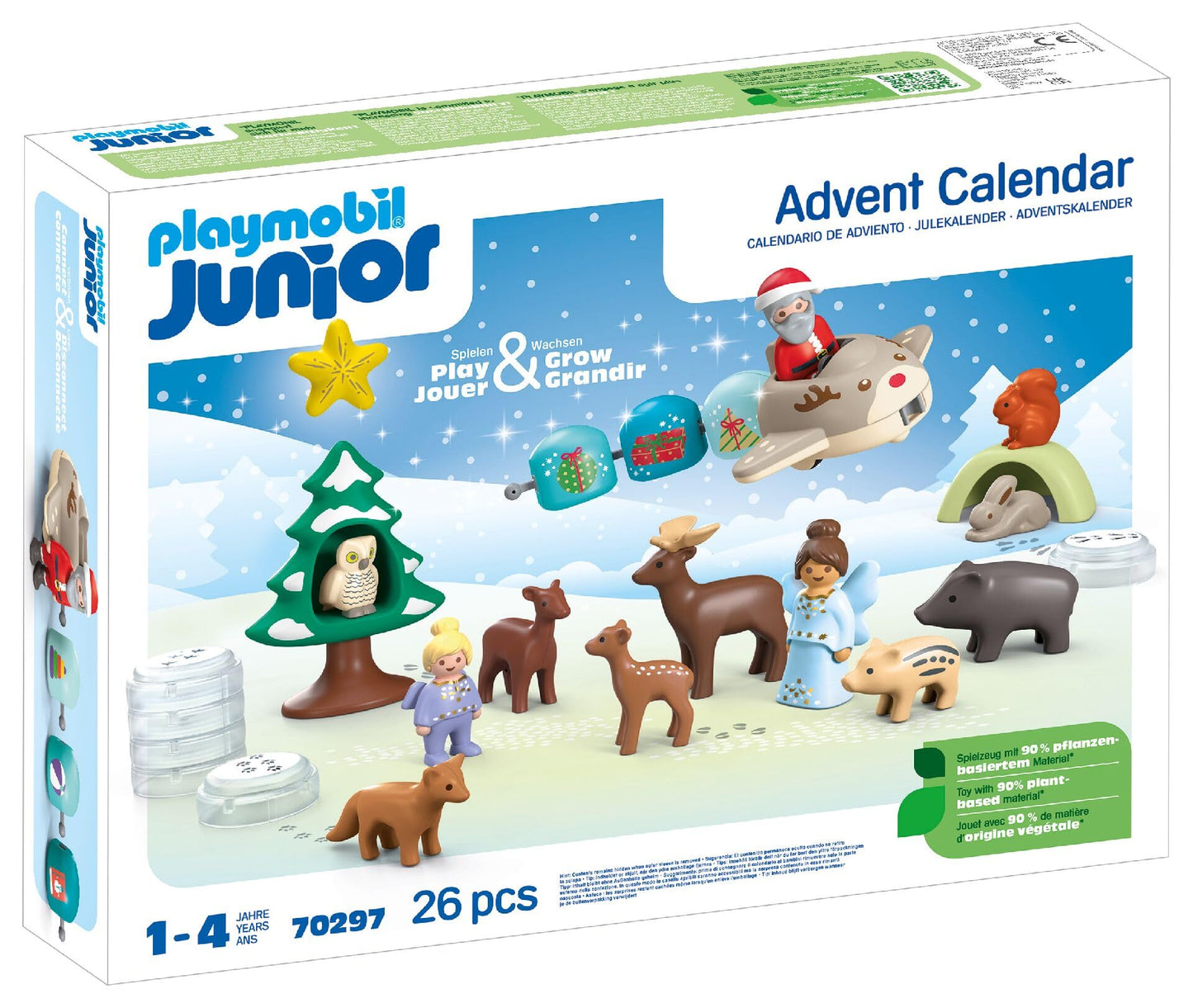 Playmobil Junior Advent Calendar Snowy Christmas | 26-Piece Toddler-Friendly Set