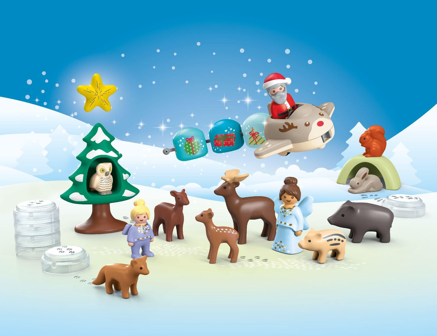 Playmobil Junior Advent Calendar Snowy Christmas | 26-Piece Toddler-Friendly Set
