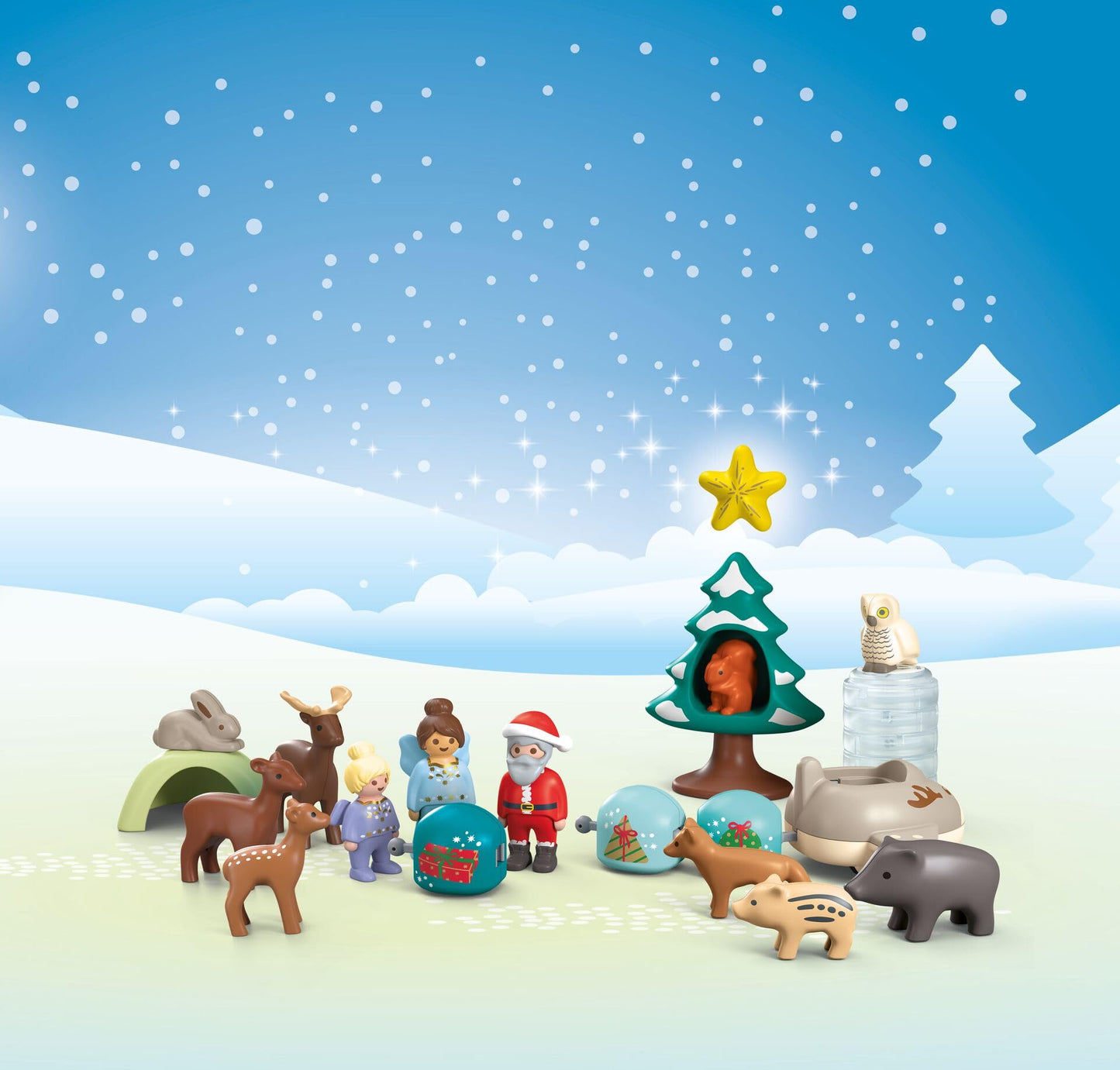 Playmobil Junior Advent Calendar Snowy Christmas | 26-Piece Toddler-Friendly Set