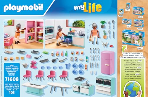 Playmobil Kitchen with Dining Table – Imaginative Family Playset