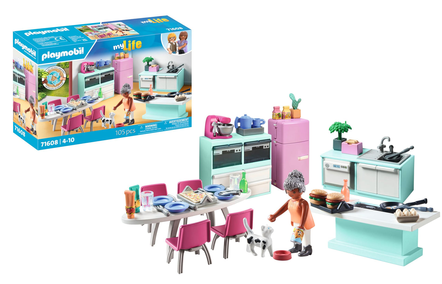 Playmobil Kitchen with Dining Table – Imaginative Family Playset