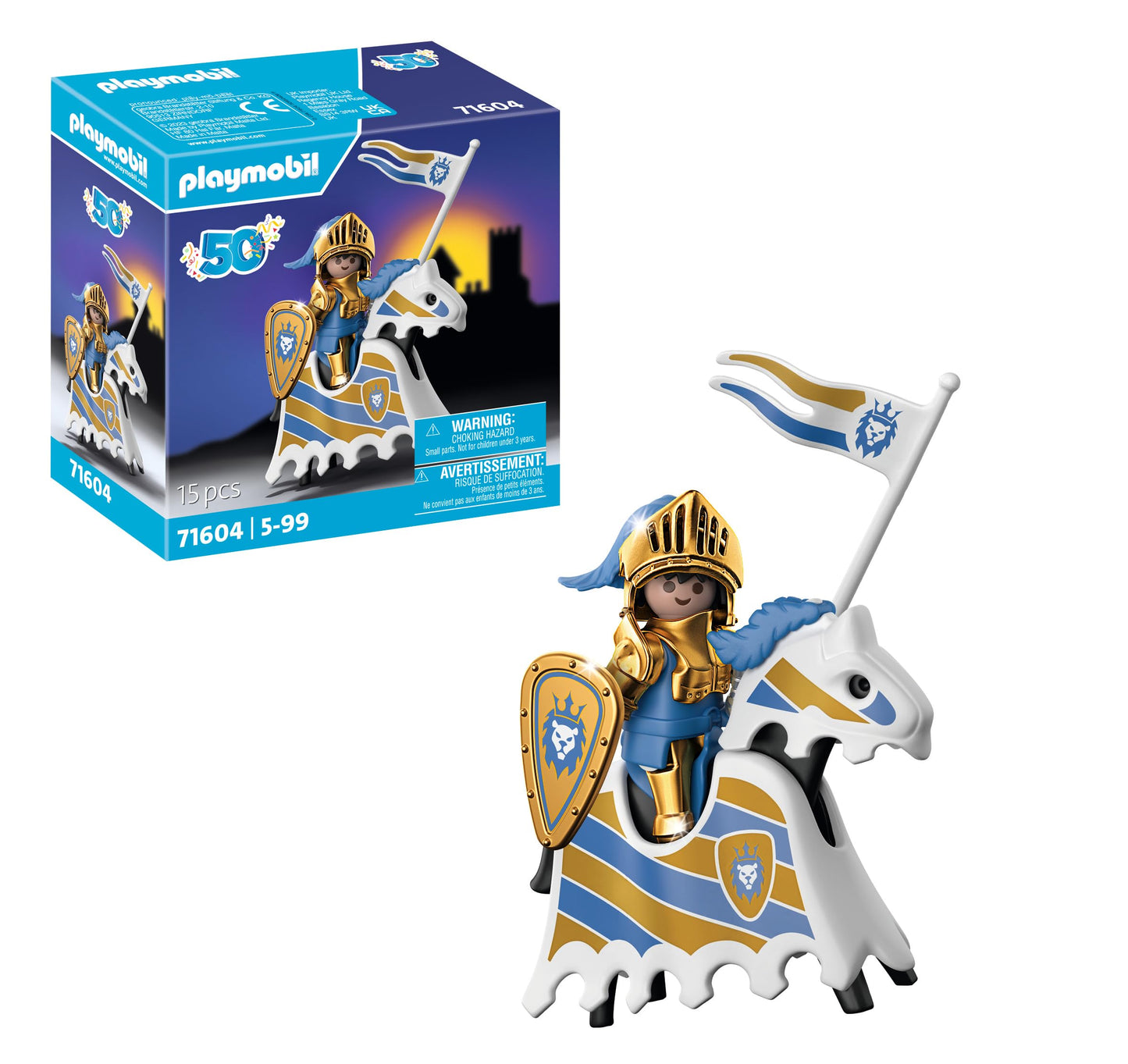 Playmobil Knight 50th Anniversary Figure 71604 | Celebrate 50 Years of Playmobil