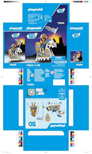 Playmobil Knight 50th Anniversary Figure 71604 | Celebrate 50 Years of Playmobil