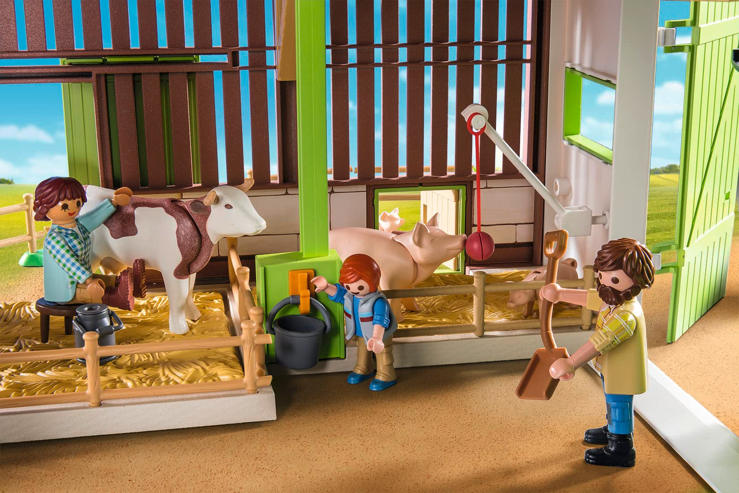 Playmobil Large Farm – Solar-Powered Farm Set with Crane and Animals