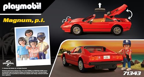 Playmobil Magnum P.I. Ferrari 308GT – Detailed 80s Crime Hero Car