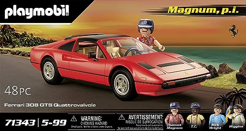 Playmobil Magnum P.I. Ferrari 308GT – Detailed 80s Crime Hero Car