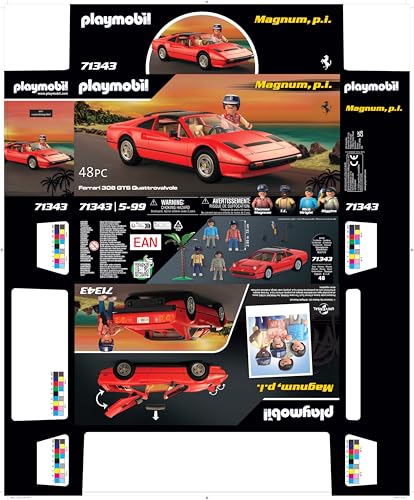 Playmobil Magnum P.I. Ferrari 308GT – Detailed 80s Crime Hero Car