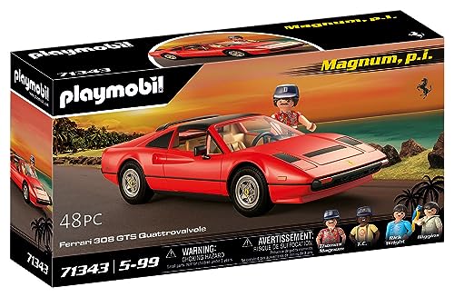 Playmobil Magnum P.I. Ferrari 308GT – Detailed 80s Crime Hero Car