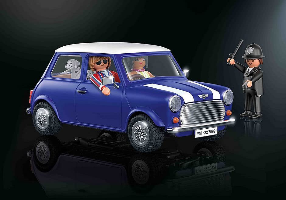 Playmobil Mini Cooper | Classic British Car Playset with Figures