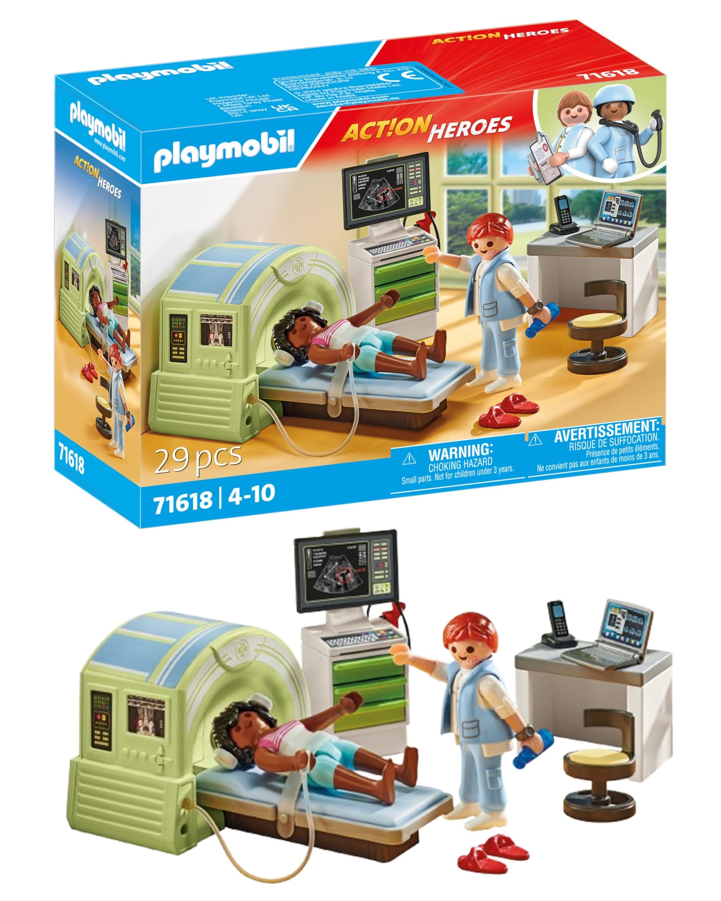 Playmobil MRI with Child | Realistic Hospital Play Set for Ages 4-10