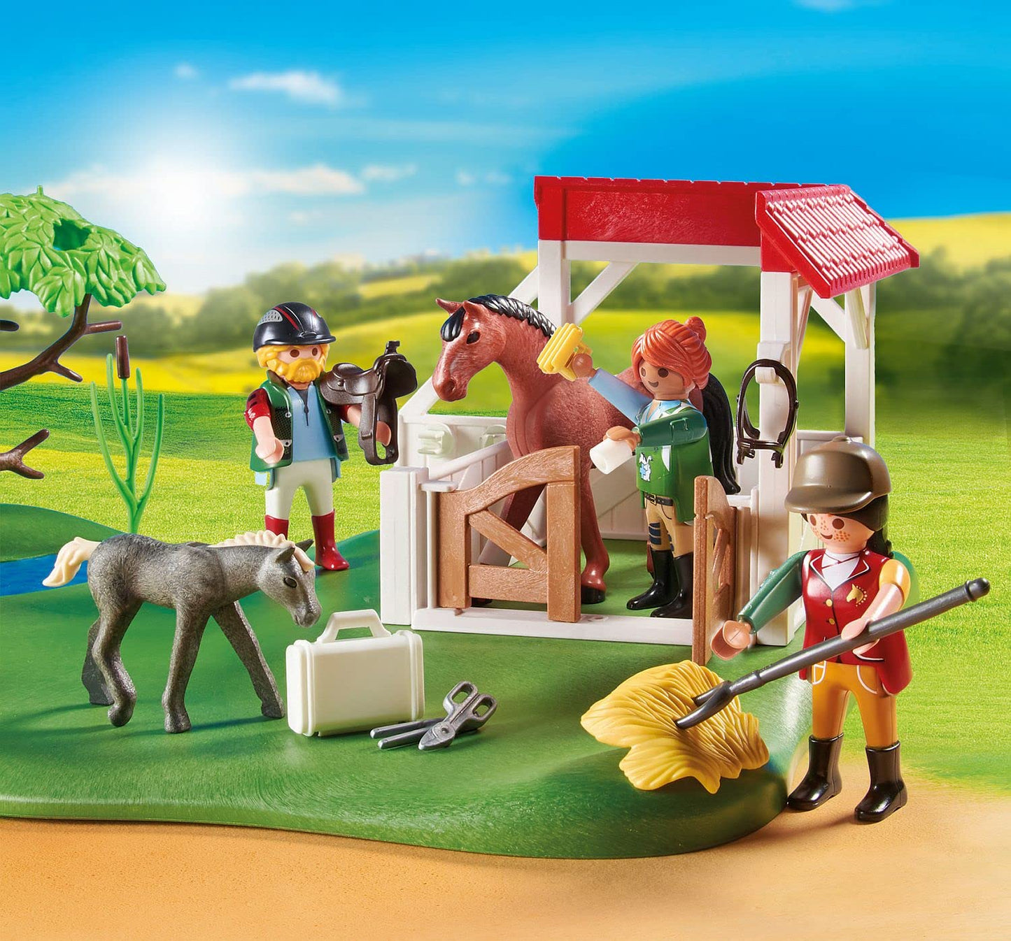Playmobil My Figures: Horse Ranch — Mix & Match Figures, Stable Play Set for Ages 5–10