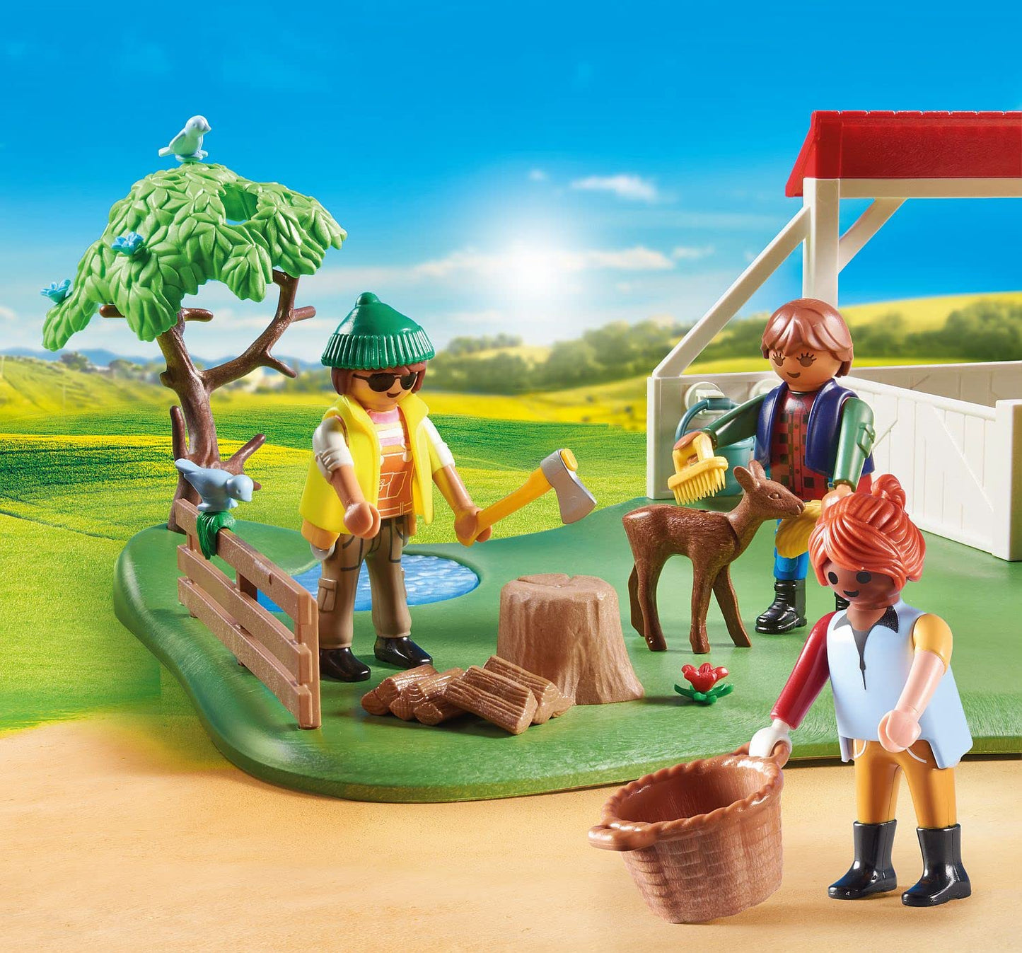 Playmobil My Figures: Horse Ranch — Mix & Match Figures, Stable Play Set for Ages 5–10