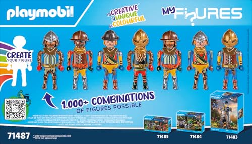Playmobil My Figures: Knights of Novelmore – 4 Figures, 41 Accessories, 1,000+ Combinations