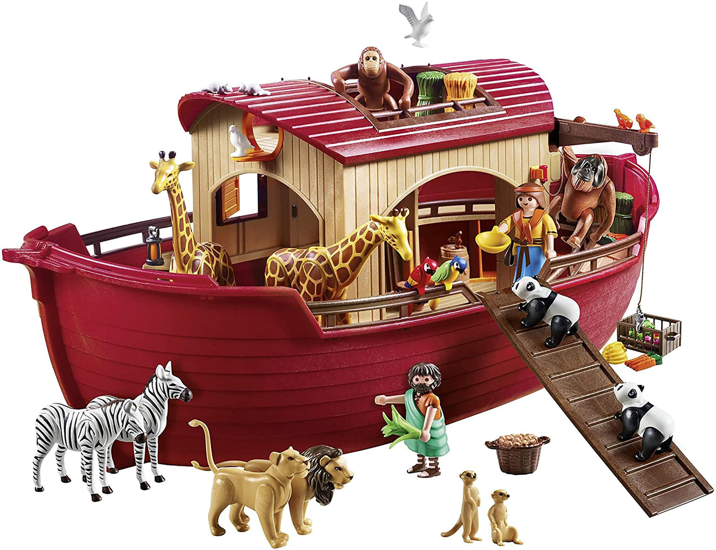 Playmobil Noah's Ark Amazon Exclusive | Open-Layout Animal Playset