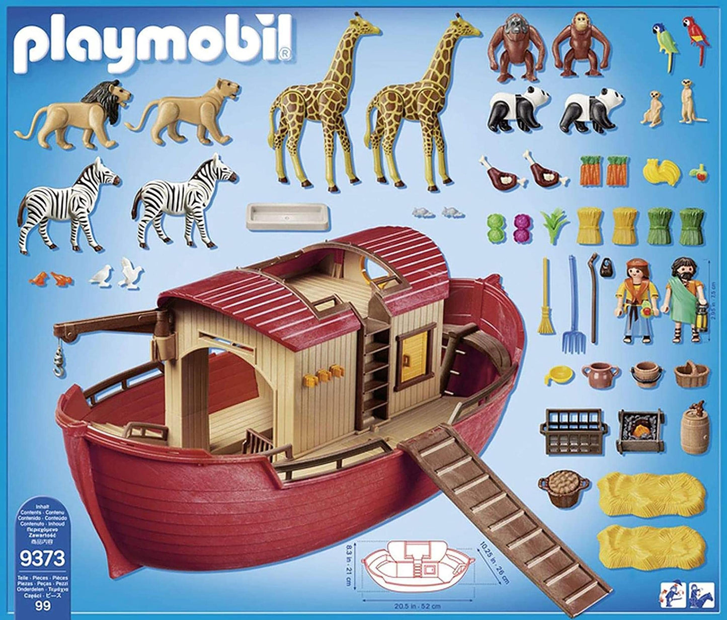 Playmobil Noah's Ark Amazon Exclusive | Open-Layout Animal Playset