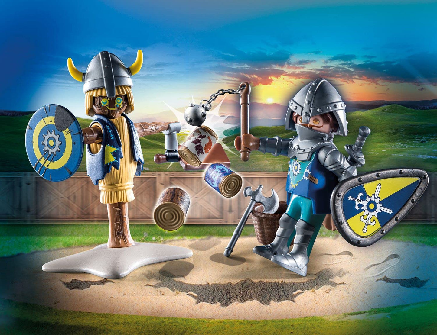 Playmobil Novelmore Combat Training — Knight Practice Set with Dummy, Shield & Swords
