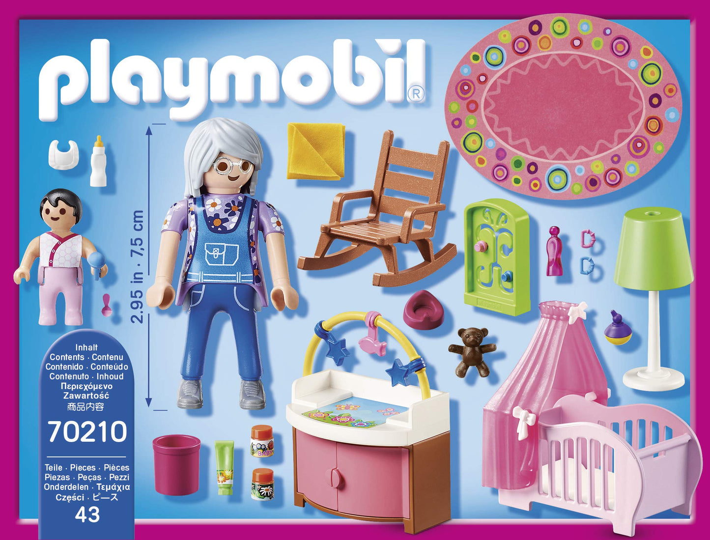 Playmobil Nursery Furniture Pack | Pretend Play Set with Crib, Changing Table & Accessories (Ages 4+)