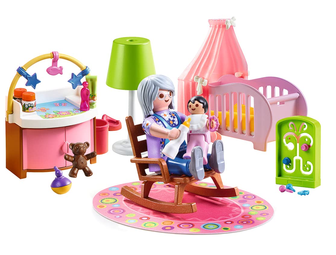 Playmobil Nursery Furniture Pack | Pretend Play Set with Crib, Changing Table & Accessories (Ages 4+)