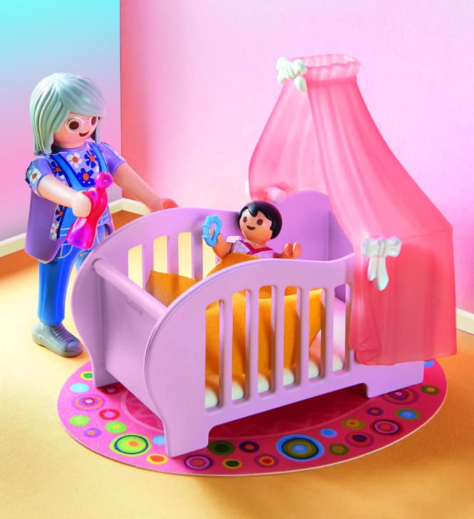 Playmobil Nursery Furniture Pack | Pretend Play Set with Crib, Changing Table & Accessories (Ages 4+)