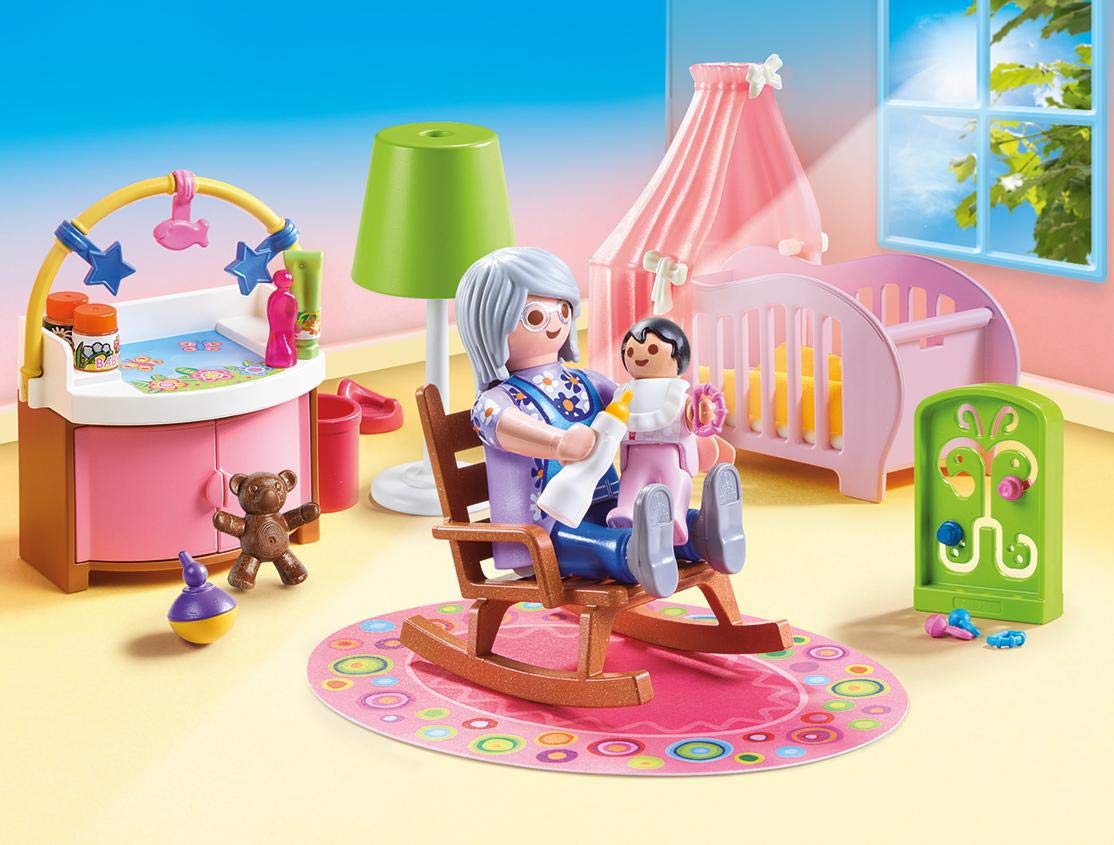 Playmobil Nursery Furniture Pack | Pretend Play Set with Crib, Changing Table & Accessories (Ages 4+)