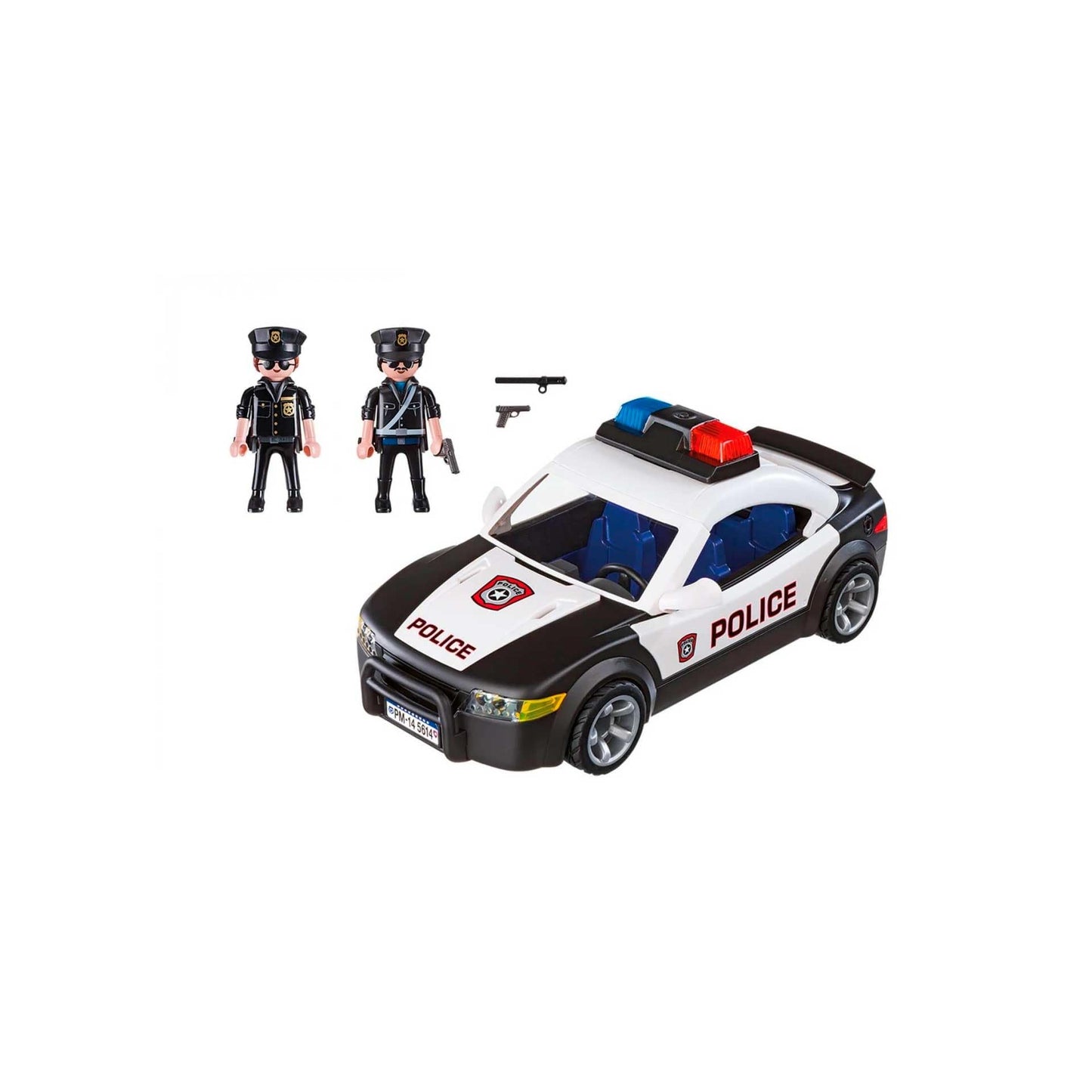 Playmobil Police Cruiser Playset – Police Car with Removable Roof, Flashing Lights & Accessories