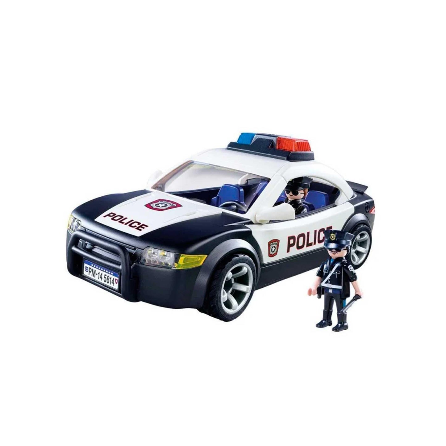 Playmobil Police Cruiser Playset – Police Car with Removable Roof, Flashing Lights & Accessories