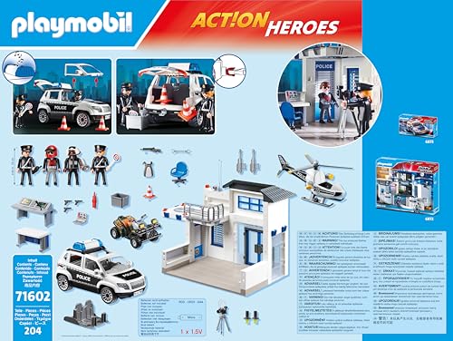 Playmobil Action Heroes 71602 Police Station with Vehicles – 50th Anniversary Edition