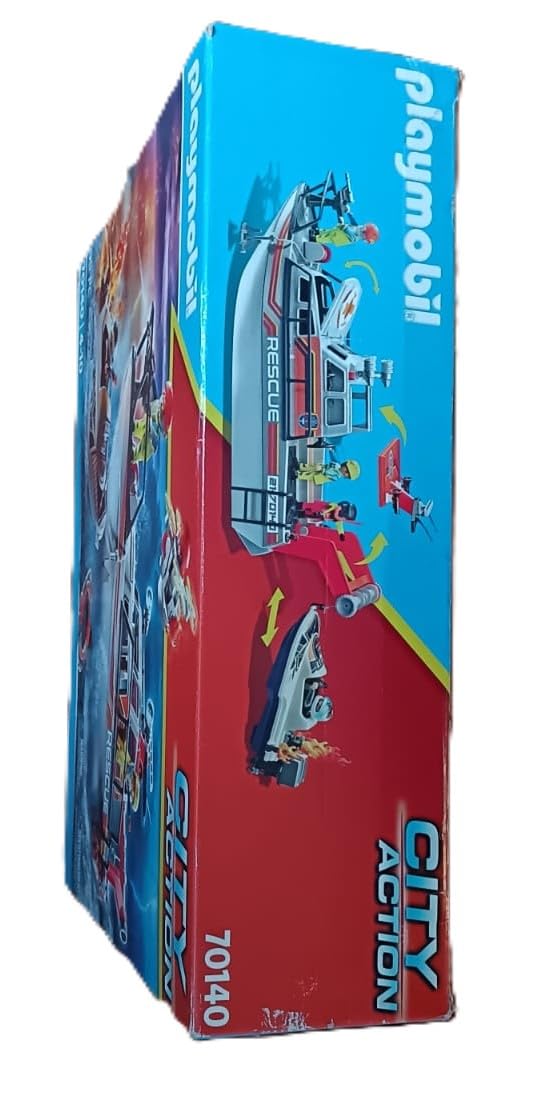 Playmobil Fire Rescue with Personal Watercraft – Sea Rescue Set (4 Figures)