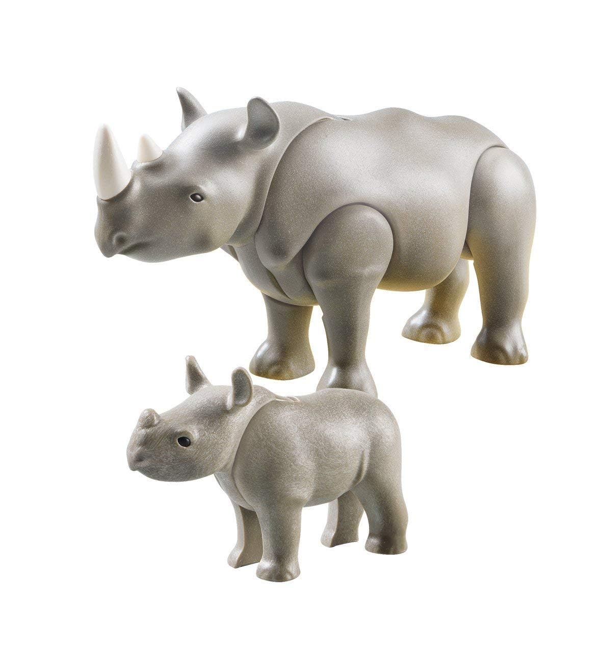 Playmobil Rhino with Baby Building Kit – Imaginative Wildlife Play for Ages 4–10