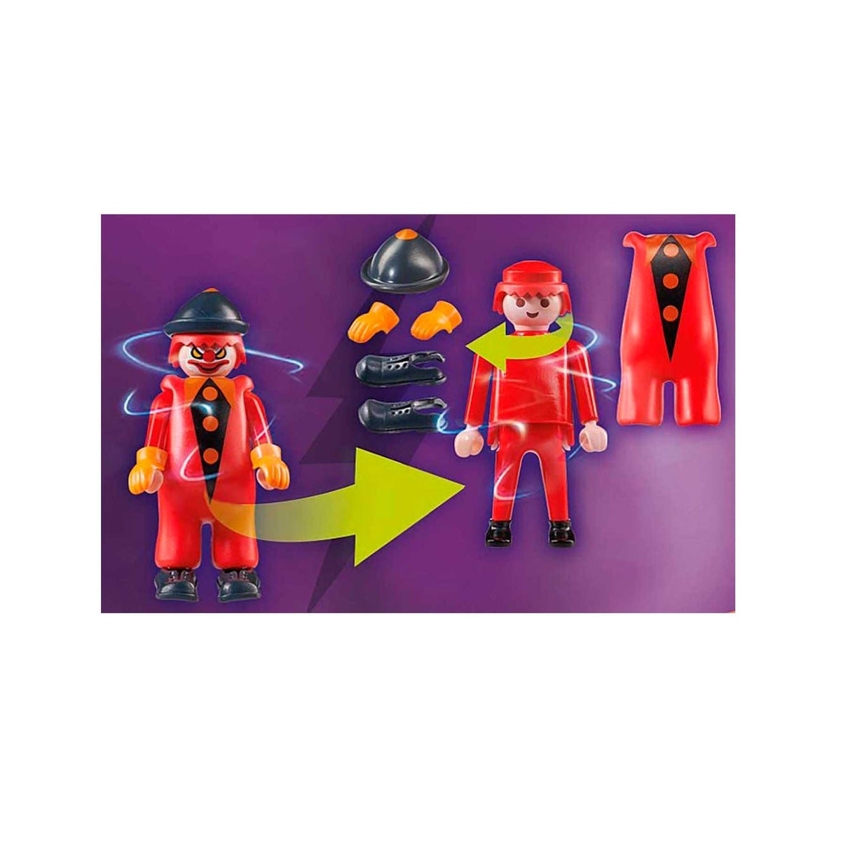 Playmobil Scooby-Doo! Adventure with Ghost Clown – Circus Mystery Playset for Kids 5-12