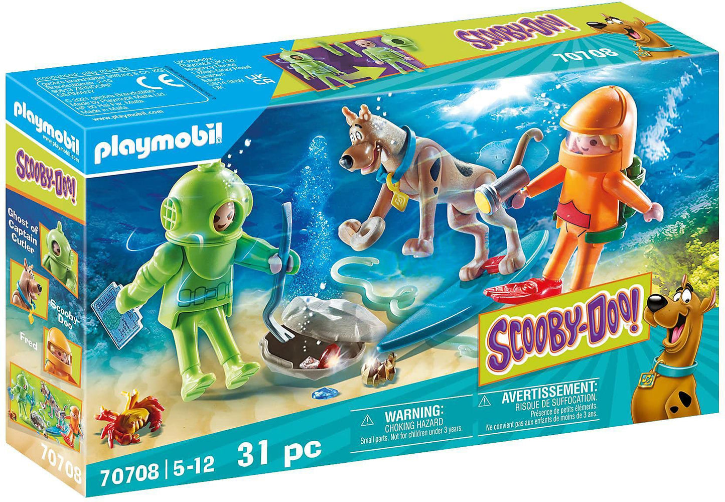 Playmobil Scooby-Doo! Adventure with Ghost of Captain Cutler – Underwater Mystery Set