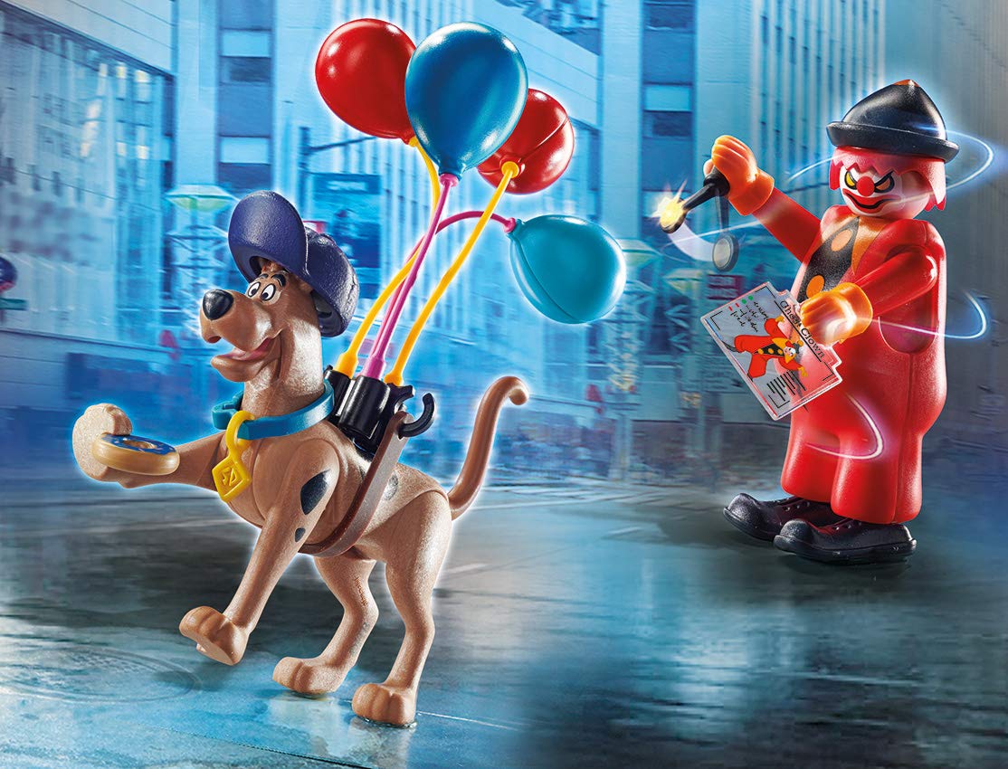 Playmobil Scooby-Doo! Adventure with Ghost Clown – Circus Mystery Playset for Kids 5-12