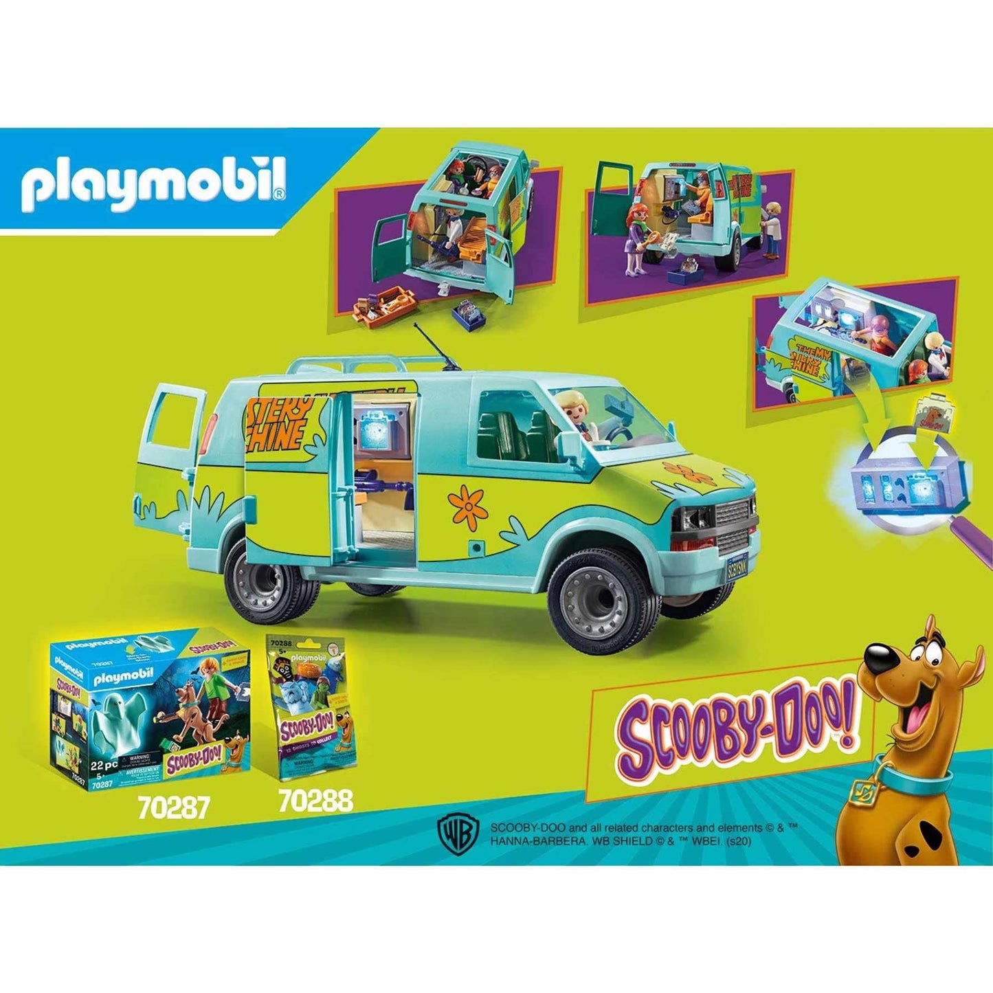 Playmobil Scooby-Doo Mystery Machine – Interactive Mystery Vehicle Playset