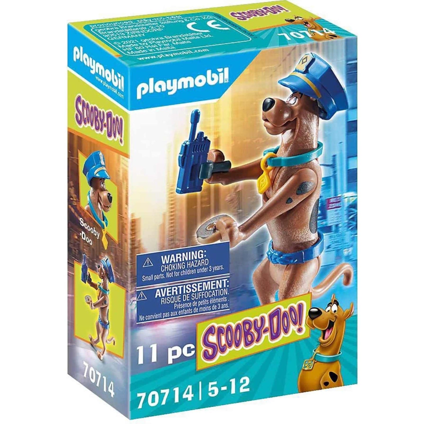 Playmobil Scooby-Doo! Collectible Police Figure – Imaginative Police Role-Play Toy for Kids 5–12