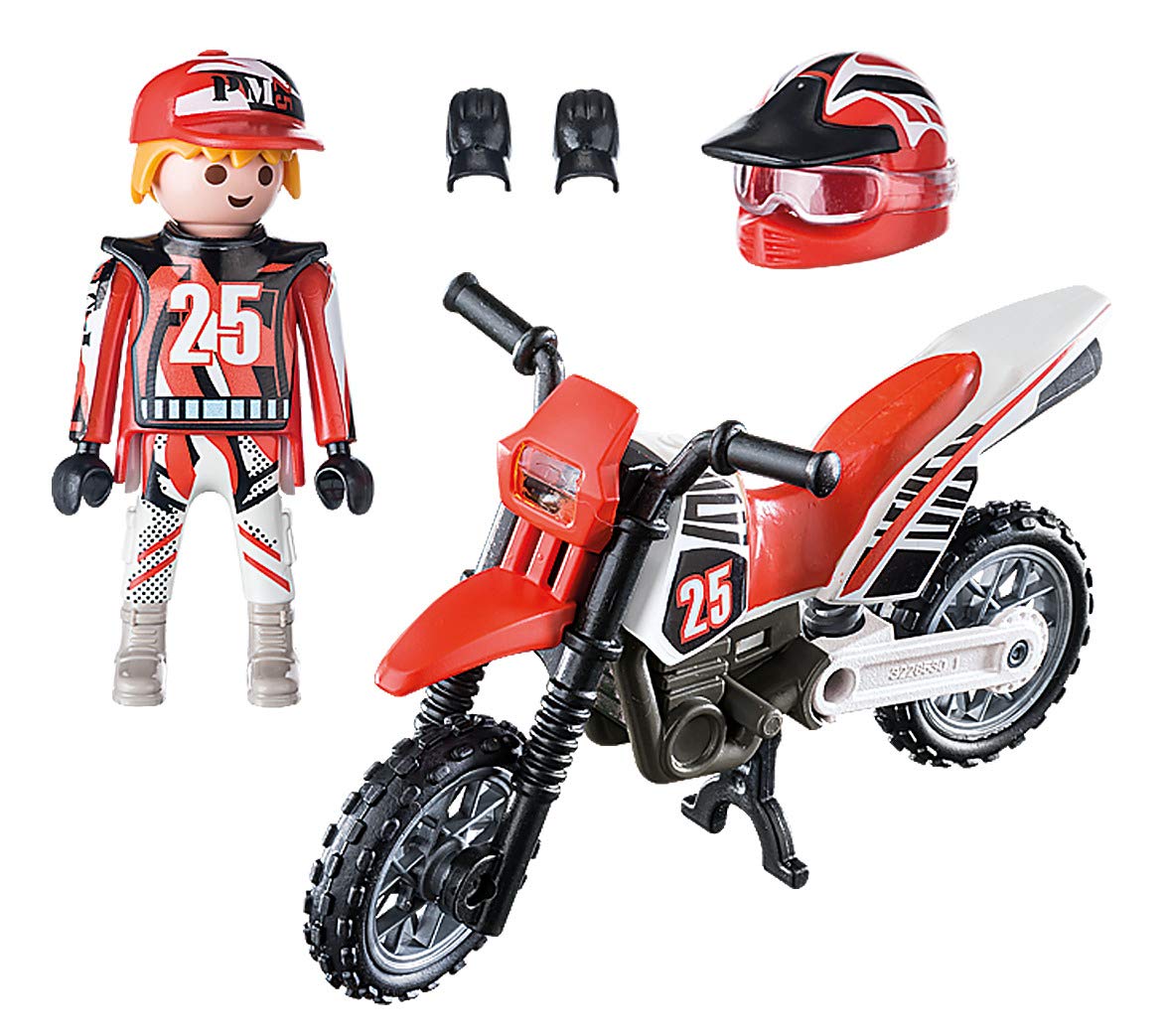 PLAYMOBIL Special Plus 9357 Motocross Driver — Imaginative Play Figure