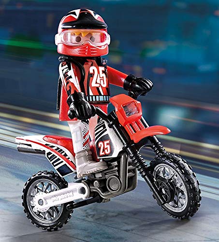 PLAYMOBIL Special Plus 9357 Motocross Driver — Imaginative Play Figure