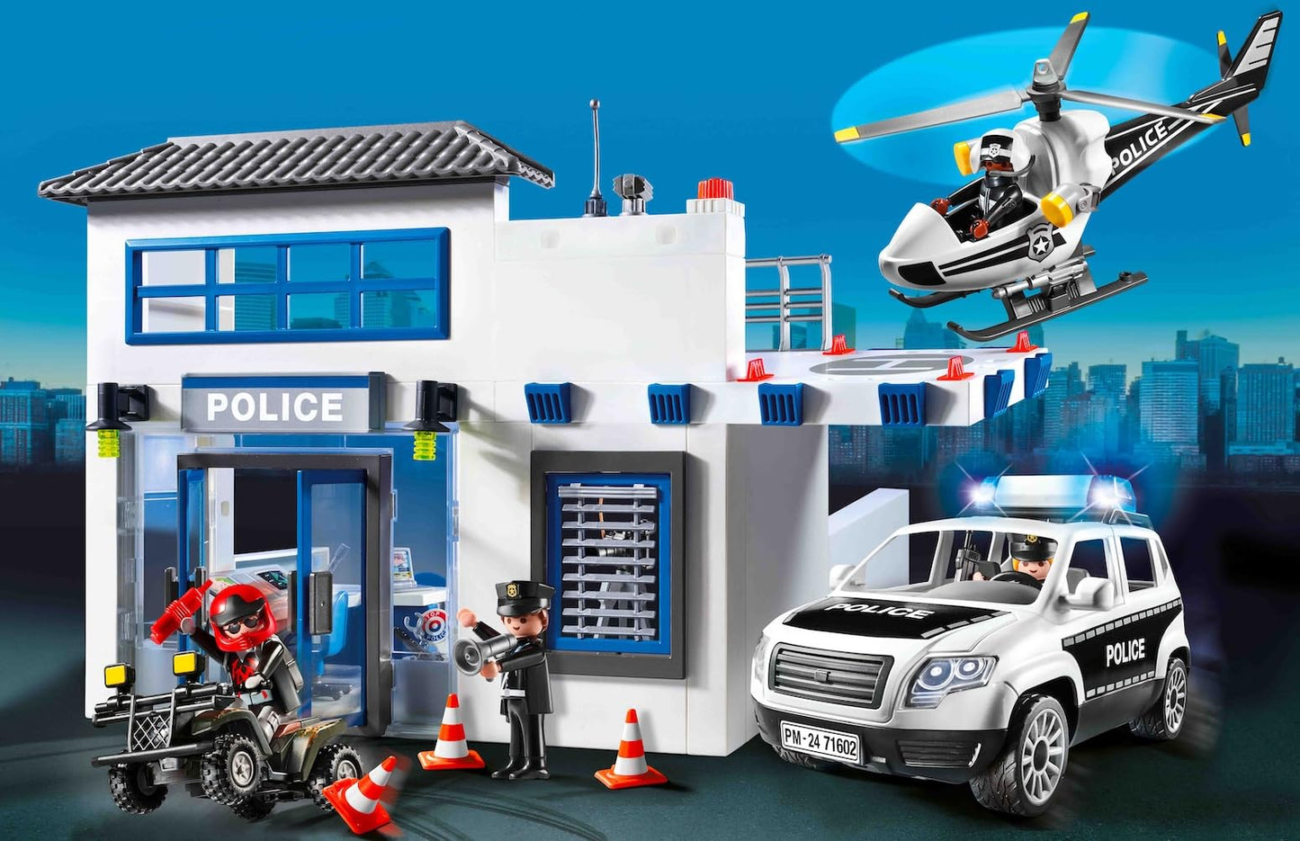 Playmobil Action Heroes 71602 Police Station with Vehicles – 50th Anniversary Edition