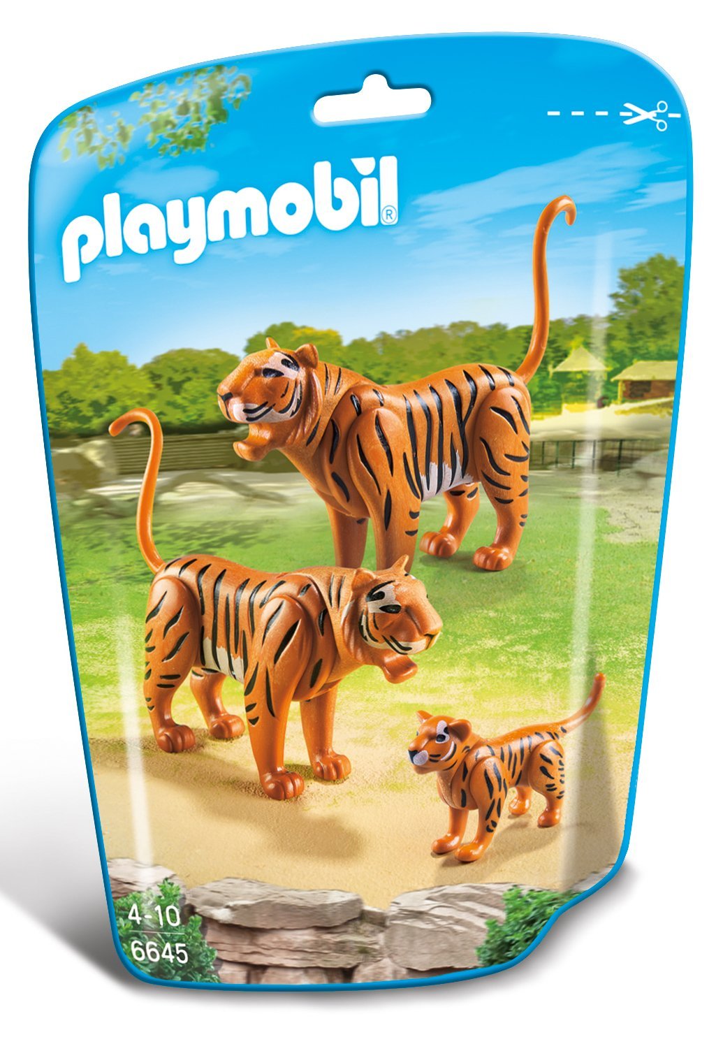 Playmobil Tiger Family Building Kit – 2 Adults & Cub for Imaginative Play