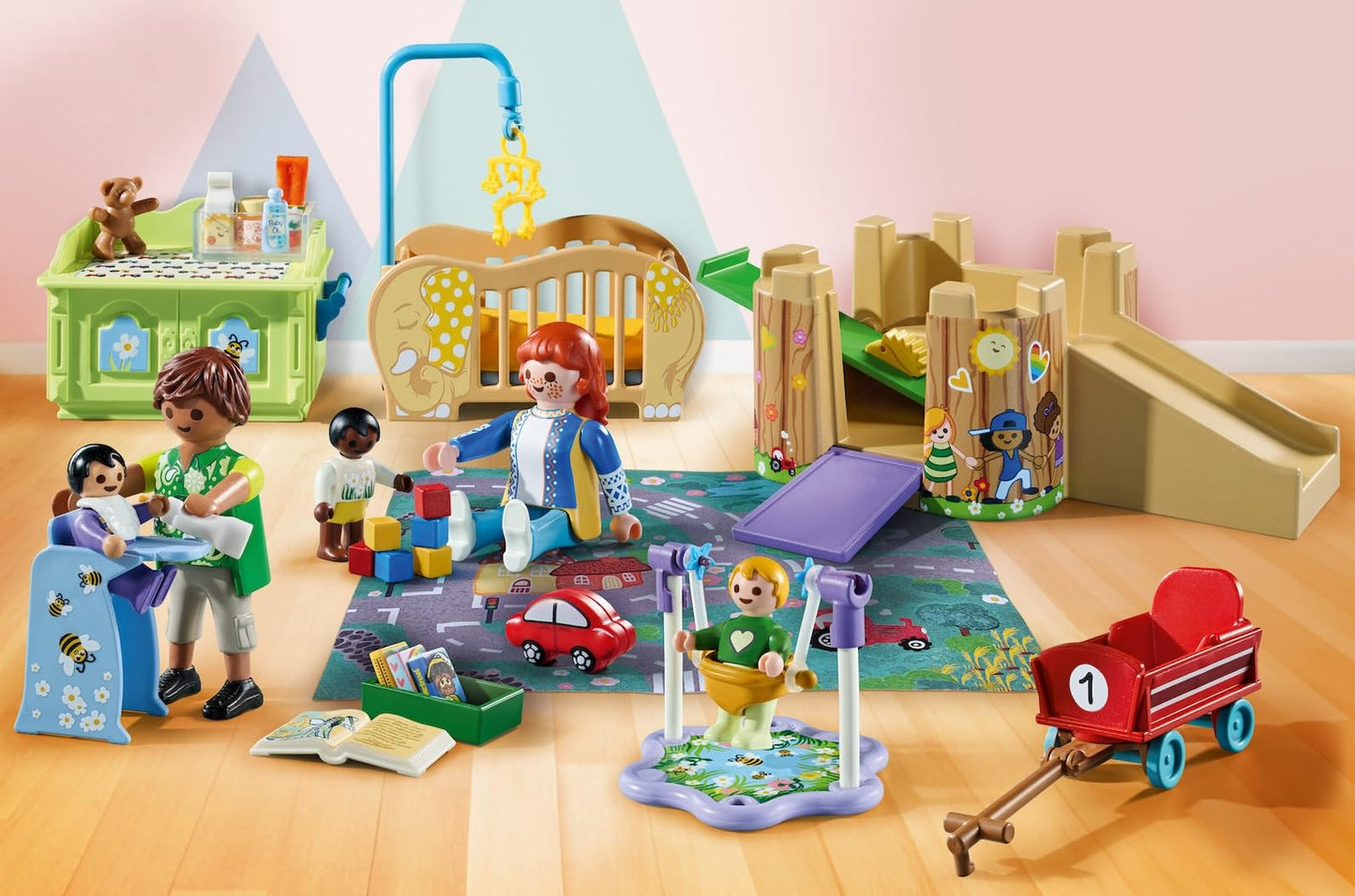 Playmobil Toddler Group – Imaginative Playset with Seesaw, Blocks, Crib & Stroller
