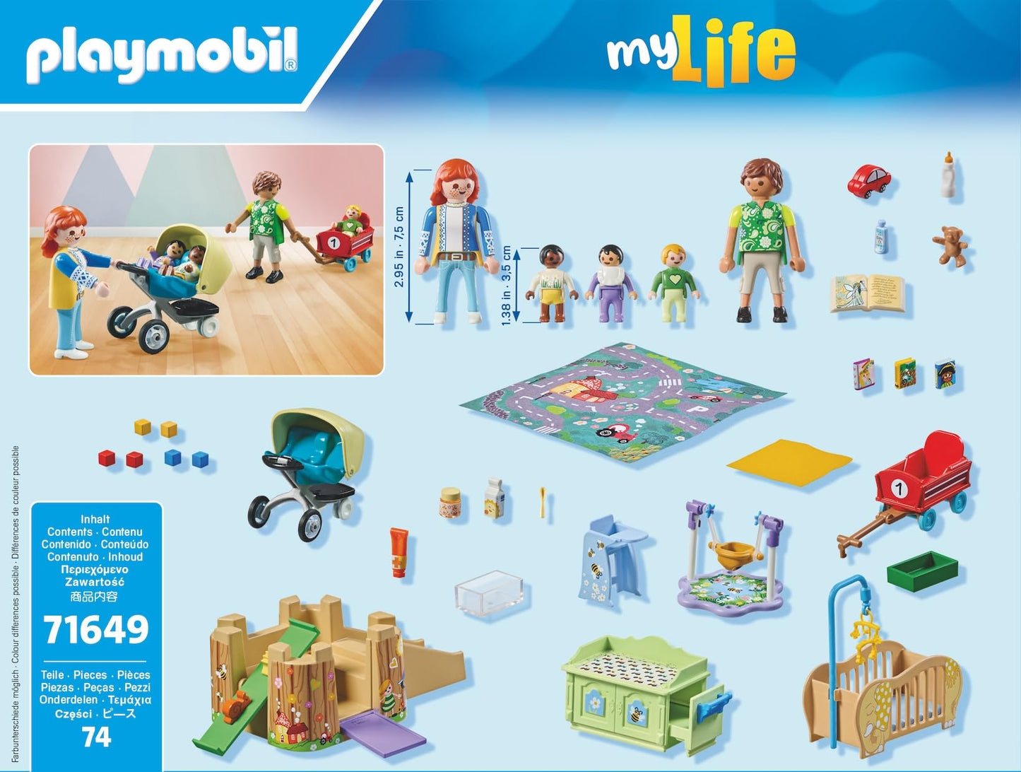 Playmobil Toddler Group – Imaginative Playset with Seesaw, Blocks, Crib & Stroller