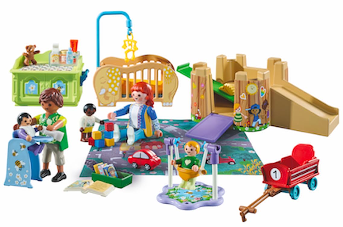 Playmobil Toddler Group – Imaginative Playset with Seesaw, Blocks, Crib & Stroller