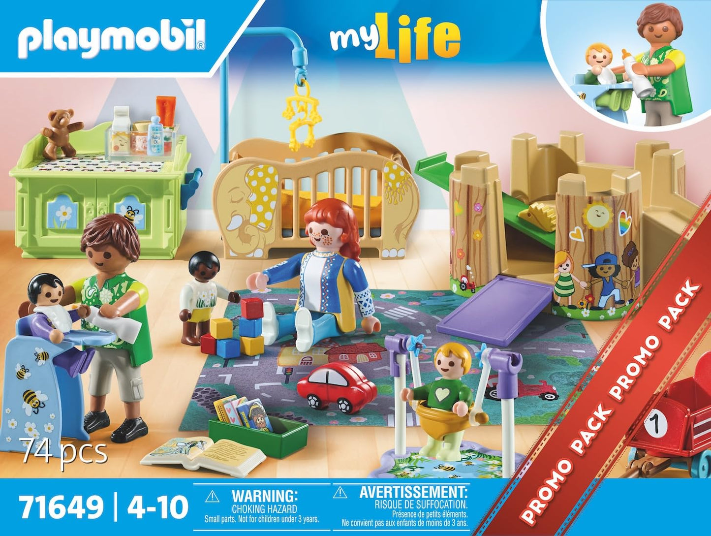 Playmobil Toddler Group – Imaginative Playset with Seesaw, Blocks, Crib & Stroller