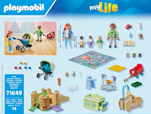Playmobil Toddler Group – Imaginative Playset with Seesaw, Blocks, Crib & Stroller