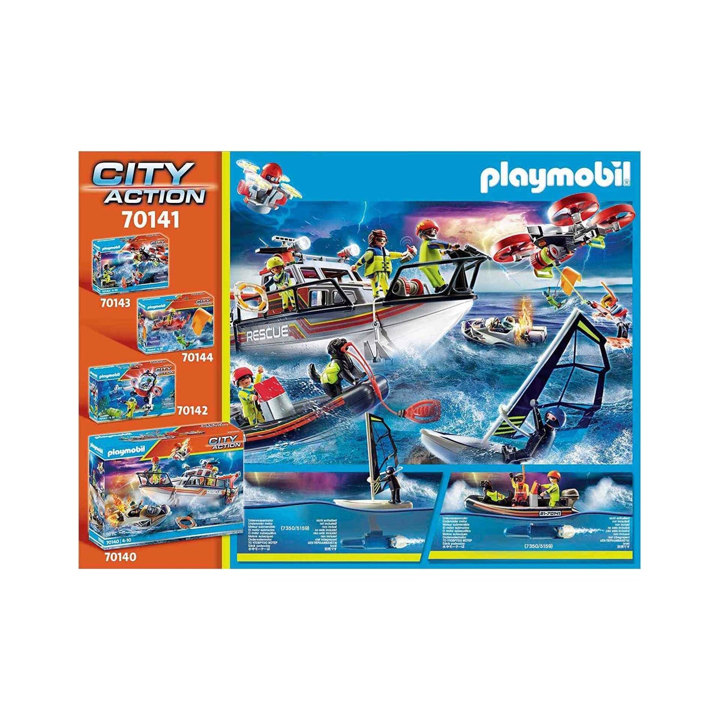 Playmobil Water Rescue with Dog – Sea Rescue Playset for Kids