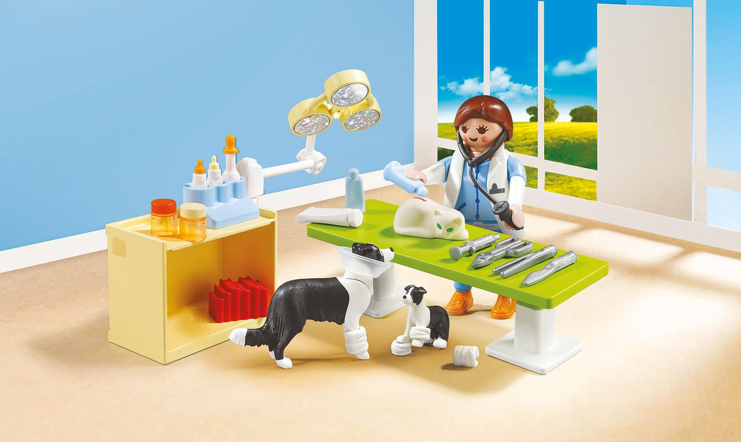 Playmobil Vet Visit Carry Case Playset | Portable Pet Care Kit for Kids 4+